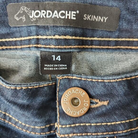 Jordache Vintage Mid Rise Skinny Jeans Size 14 EUC - Picture 5 of 8